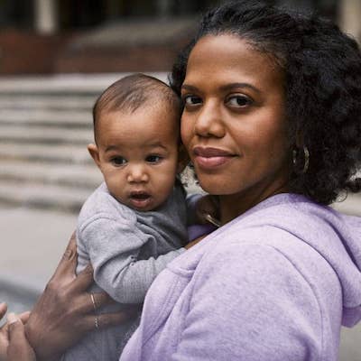 woman with child